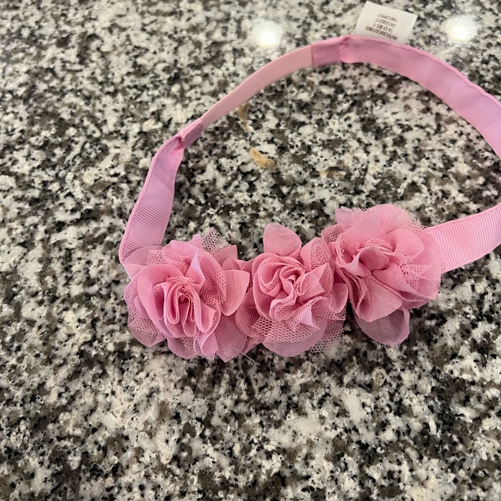 5/$10 Pink floral Gymboree headband